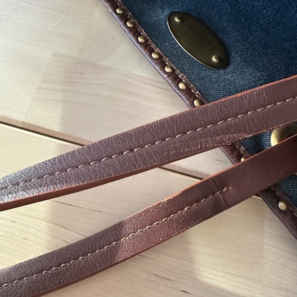 CELINE - Vintage Denim Tote Bag (Macadam Monogram) - Picture 9 of 11